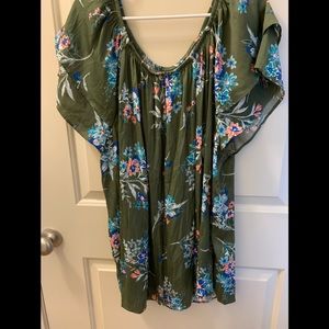 Terra & Sky silky 3x floral top